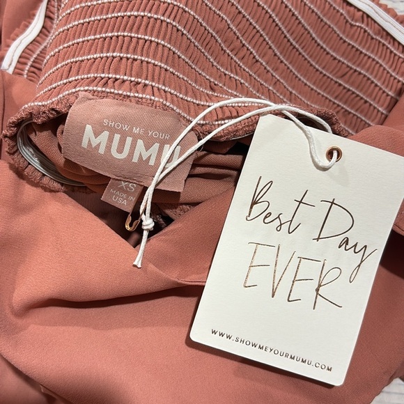 NWT Show Me Your Mumu June Maxi Dress in Rustic Mauve Crisp - Picture 3 of 9